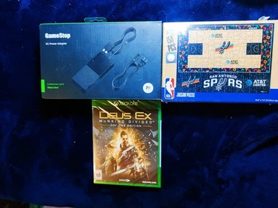 🎮 Xbox One AC Adapter + Spurs Puzzle + Deus Ex Mankind Divided (Day One Edition - Image 1 of 4