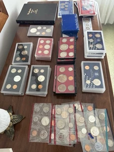 HUGE Bulk lot of US Proof Sets, Some Silver Coins 40%, Various Coins, Sets etc. - Picture 1 of 12