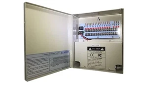 18 canales puerto CA 110V DC 12V 20A CCCD CCTV cámara de video panel fuente de alimentación caja - Imagen 1 de 1