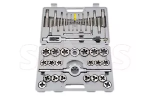 Juego de grifos y troqueles de acero al carbono Shars 45 piezas 1/4"-1" nuevo R} - Imagen 1 de 10