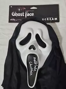 Máscara Ghostface firmada por Mathieu Coderre. Horror. Certificado de autenticidad JSA. Fun World. Scream 6 - Imagen 1 de 6