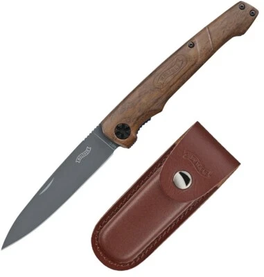 Складной нож Walther BWK-1 3,75 дюйма титан 440C стальное лезвие серая ореховая ручка - Изображение 1 из 3