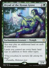 1X Dryad of the Ilysian Grove Theros Beyond Death Promos Spanish FOIL NM/EX MTG