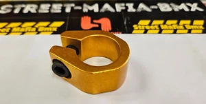 Morsetto reggisella bici BMX PRO-NECK oro 25,4 mm I.D. Fit vecchia scuola 7/8" post NUOVO - Foto 1 di 2
