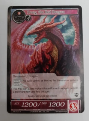 2015 Force of Will - The Seven Kings Lands 1st Edition Draig The Red Dragon - Image 1 of 2