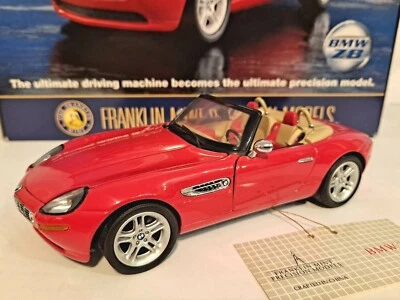 FRANKLIN ROJO COMO NUEVO BMW Z8, 1:24, con maletero beige y parte superior, ¡con CAJA ORIGINAL!! Foto 1 de 4