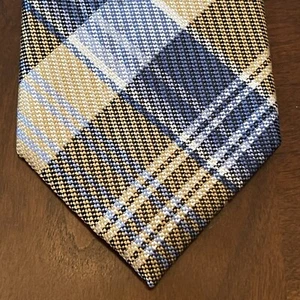 Jos. A Bank 1905 Gold Blue 100% Silk Men’s Neck Tie Made In China - Picture 1 of 9