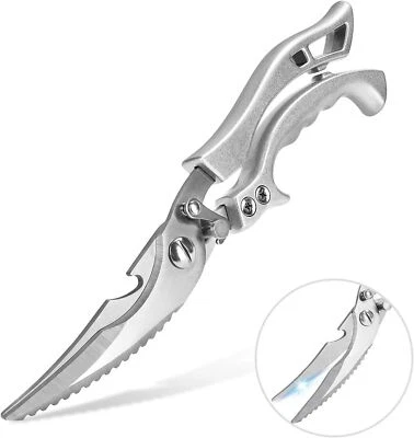 Stainless Steel Kitchen Shears Heavy Duty Scissors For Meat Fish Chicken Bone - Image 1 of 4