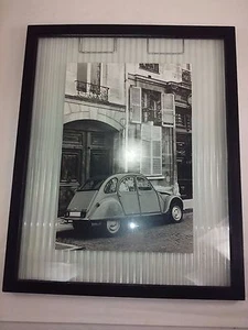 Impresión fotográfica en blanco y negro ciudad extranjera calle y coche marco festoneado eric  - Imagen 1 de 2