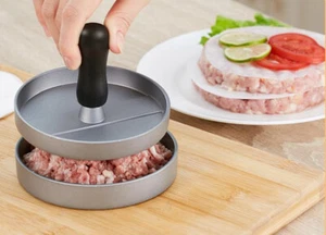 Intbuying Aluminium Hamburger Presse Gefülltes Fleisch Grill Burger Patty Form - Bild 1 von 6