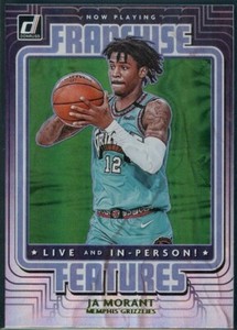 2020-21 Donruss Ja Morant Franchise Features #15 Green Flood Holo Insert