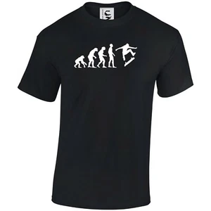 Evolution of skating T-shirt tshirt novelty skater gift all sizes adults & kids - Picture 1 of 9