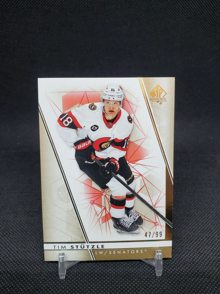 2022-23 SP Authentic Limited Gold Tim Stutzle #18 /99 Ottawa Senators - Image 1 of 2