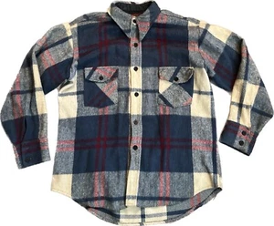 VTG CPO Fashion Sportswear Flannel Plaid Shirt Jacket Men’s XL Button Up READ!! - Picture 1 of 12