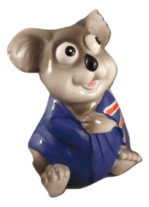 Caja de dinero estatua adorno figura decoración del hogar - koala con bandera australiana - Imagen 1 de 5