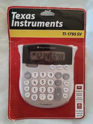 Texas Instruments Desktop Calculator TI-1795 SV Solar Large Buttons New FASTSHIP - Image 1 of 4