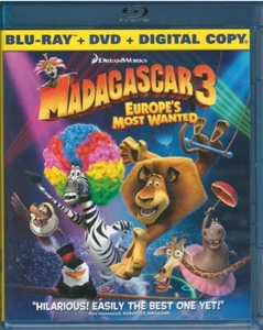 Madagascar 3 Europe's Most Wanted [Blu-Ray] 2 DISC SET - Picture 1 of 2
