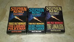 Stephen King Book On Tape - Set of 3 - One, Two, and Three Past Midnight - Foto 1 di 8
