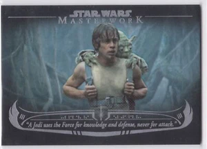 2020 Star Wars Masterwork Rainbow Foil Wisdom Of Yoda #4 Jedi Uses Force /299 - Bild 1 von 1
