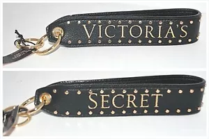 VICTORIA'S SECRET SCHWARZ GOLD LOGO AUFHÄNGER SCHLÜSSELANHÄNGER ARMBAND LIMITIERT NEU - Bild 1 von 10