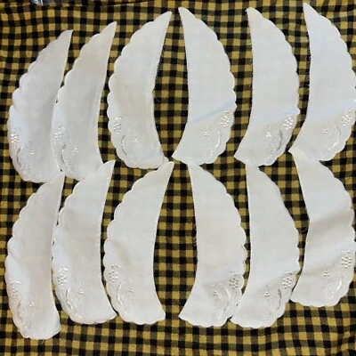 6 件套复古 NOS Edwardian 古董花边领服装连衣裙装饰刺绣 — 第 1/4 张图片