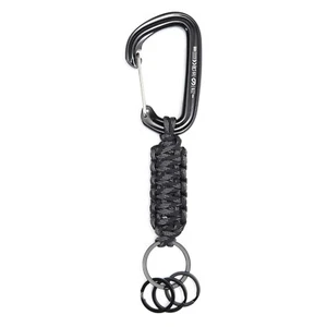 Mosquetón Llavero Clip Paracord en Camuflaje Negro por apmots - Imagen 1 de 1