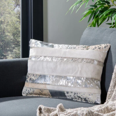 SAFAVIEH Peyton Pillow Set of 2 | Silver | - Image 1 of 4