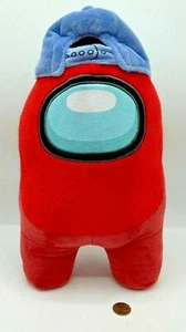 Juguete de peluche Among Us Toikido 12" robot monstruo sombrero rojo - Imagen 1 de 9