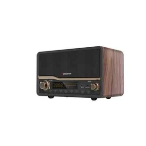 Radio Altavoz y Reloj Bluetooth de Madera Monster Decora - Marrón - Imagen 1 de 4