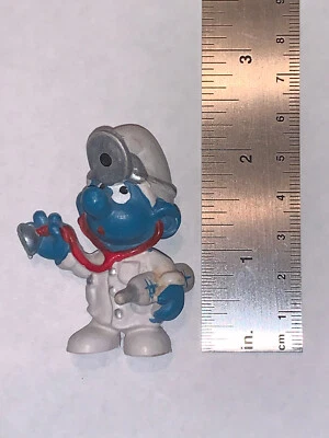 Smurfs 20037 Doctor Smurf Physician Vintage Figure PVC Toy Figurine Peyo - Изображение 1 из 2