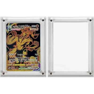 3X MAGNETICE ACRYLIC TRADING CARD HOLDER - DISPLAY CASE - POKEMON - SPORTS CARDS - Image 1 of 4