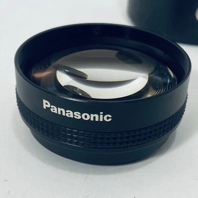Panasonic Tele Conversion Lens 49mm w/front caps & Protective Cylinder Case - Image 1 of 4