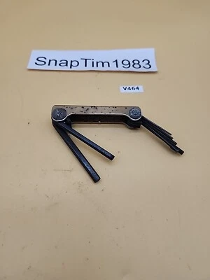 Snap-on  Tools  AWM7K  Folding Hex Key Set Metric 6 Keys 1.5-6mm USA - Image 1 of 4