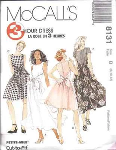 8131 UNCUT Vintage McCalls SEWING Pattern 3 Hour Party Dance Dress OOP NEW FF - Picture 1 of 2