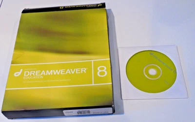Macromedia Dreamweaver 8 * EDUCATION Version * CD-ROM Win XP/Mac - Used in Box - Image 1 of 4