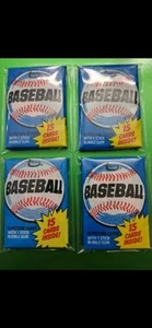 1980 (4) Topps Baseball Wax Packs- 15 Cards, Possible Rickey Henderson HOF RC? - Picture 1 of 2