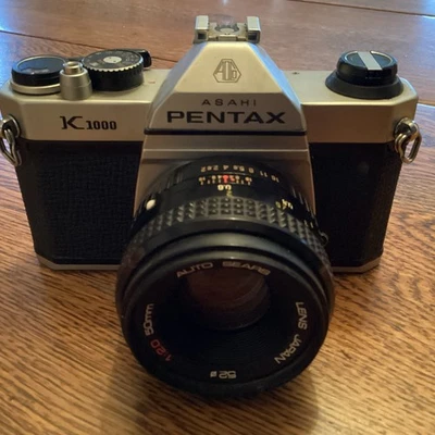 Pentax Asahi K1000 35mm Film Camera w/50mm f/2 Lens - Image 1 of 4