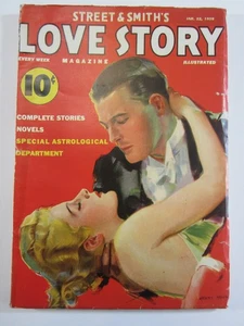 Love Story Magazin Zellstoff 22. Januar 1938 FN + bescheidener Steineinband! - Bild 1 von 5