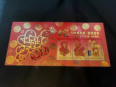 Christmas Island - 2025 Year of Snake Mini Sheet MNH, Will combine shipping - Image 1 of 2