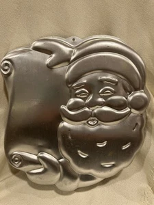 Wilton 1982 Santa's List Cake Pan Tin Mold 502-4203 Made in Korea - Vintage - Picture 1 of 3