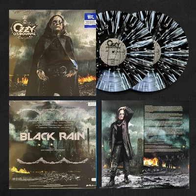 Ozzy Osbourne - Black Rain (Black Ice, White & Silver Splatter) Official Release - Image 1 of 4