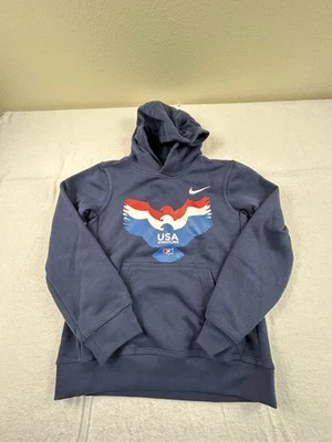 Sudadera con Capucha Nike USA Lucha Libre Niños Talla XL Azul Marino $60 Totalmente Nueva Foto 1 de 4