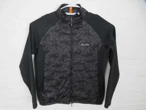 Peter Millar Jacket Mens Large Black Gray Hybrid Full Zip Sea Island Golf Print - Picture 1 of 12