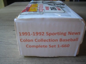 1991 1992 The Sporting News Conlon Collection Baseball Cards Complete Set 1-660 - Picture 1 of 3