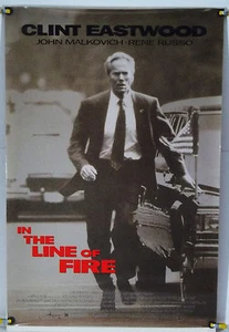 PÓSTER DE PELÍCULA IN THE LINE OF FIRE DS ROLLADO ORIGINAL DE UNA HOJA EASTWOOD (1993) - Imagen 1 de 1