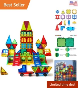 120 PIEZAS Bloques Magnéticos, Azulejos Magnéticos Bloques de Construcción para Niños Juguetes Imán... - Imagen 1 de 7
