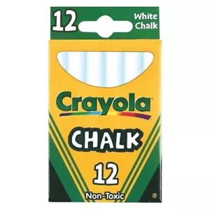 Crayola 12 quilates tiza blanca - Imagen 1 de 1