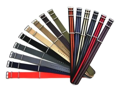 NATO ® strap watch band G10 Ballistic nylon Military RAF stitched bond IW SUISSE - Image 1 of 4