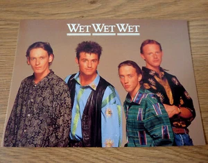 Vintage Wet Wet Wet by Reflex Marketing Ltd Postcards from 1989 PC516 - Picture 1 of 3