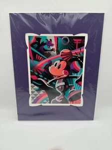 Figura de Jeff Granito Totally Mickey 2020 de los parques de Disney Epcot impresión de lujo 18x14 - Imagen 1 de 2